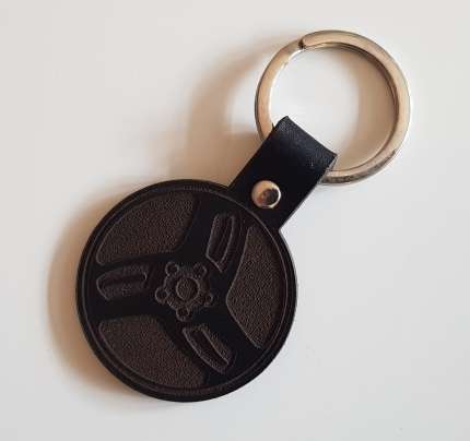 Leather saab keyring type Hirsch Accessories