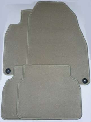 Complete set of textile interior mats saab 9.3 ss/sh 2008-2011 (Parchemin) except convertible Accessories