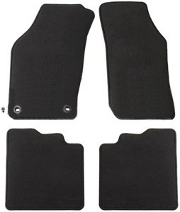 Complete set of BLACK  textile interior mats saab 900 classic Convertible Interior Mats set