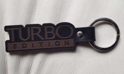 Leather saab turbo edition keyring saab gifts: books, models...