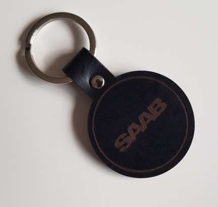 Leather saab keyring saab gifts: books, models...