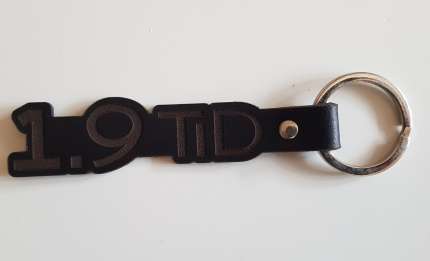 Leather saab 1.9 TID keyring Accessories