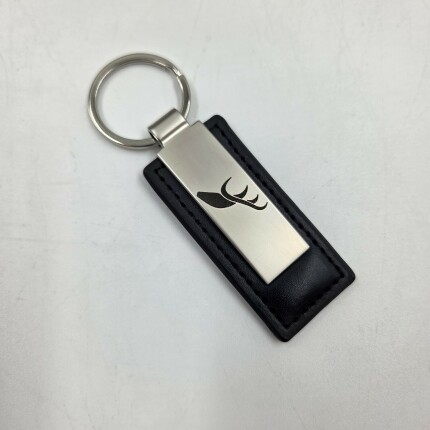 Leather saab keyring type Hirsch saab gifts: books, models...