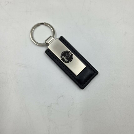 Leather saab logo keyring Accessories