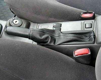 Black Leather Hand Brakes lever gaiter for saab 900 II/9.3 Accessories
