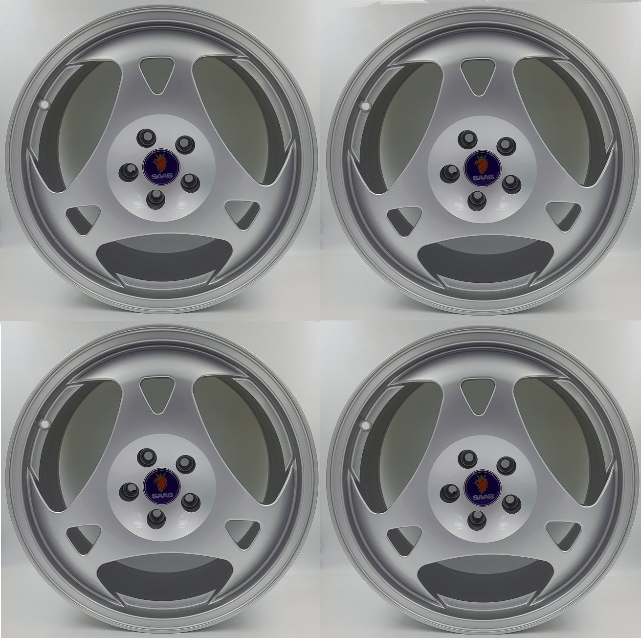 Complete set of 4 SAAB Aero wheels in 19 for saab 900,9.3 and 9.