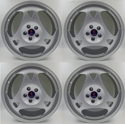 Complete set of 4 FORGED SAAB Aero wheels in 19