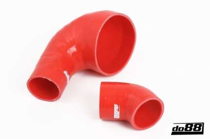 Inlet silicone Hoses kit for saab 900 Turbo 8 valves (RED) Engine