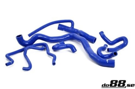 Coolant hoses kit in silicone Saab 9.3 2.0T 2003-2011 (BLUE) Water coolant system