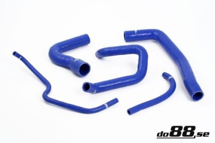 Coolant hoses kit in silicone Saab 9000 Turbo 1985-1989 (Blue) Water coolant system