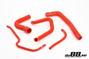Coolant hoses kit in silicone Saab 9000 Turbo 1985-1989 (Red) Water coolant system