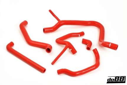 Radiator and Heater silicone Hoses kit for saab 900 classic Turbo 16 turbo valves (RED) Water coolant system