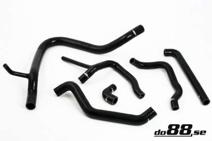 Radiator and Heater silicone Hoses kit for saab 900 classic turbo 16 valves (BLACK) Water coolant system