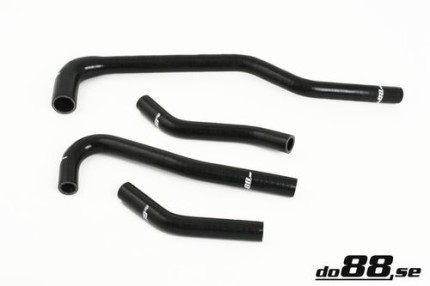 Heating silicone hoses kit Saab 9000 Turbo 1992-1998 (Black) Engine