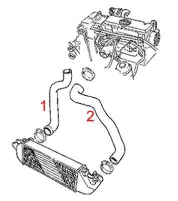 Intercooler-turbo pipe hose for saab 9.3 2.2 TID 2001-2002 Turbochargers and related