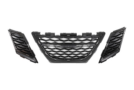 HIRSCH Front grille in black saab 9.3 2008-2012 saab emblems and badges