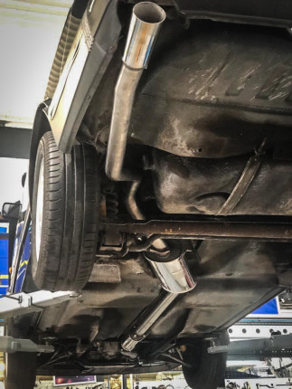 NEW Stainless-Steel Exhaust System with Oval Tailpipe (SAAB C900) Home