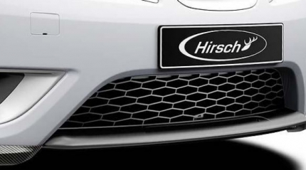 HIRSCH Front lower bumper grille in black saab 9.3 2008-2012 Front grills