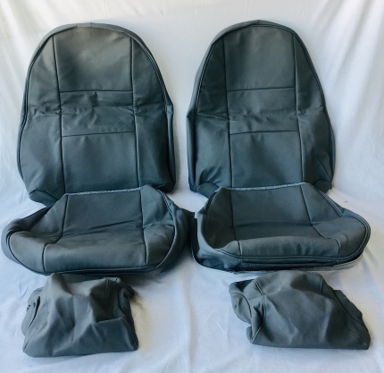 Front leather seat covers in grey for Saab 900 NG CV 1994-1998 New PRODUCTS