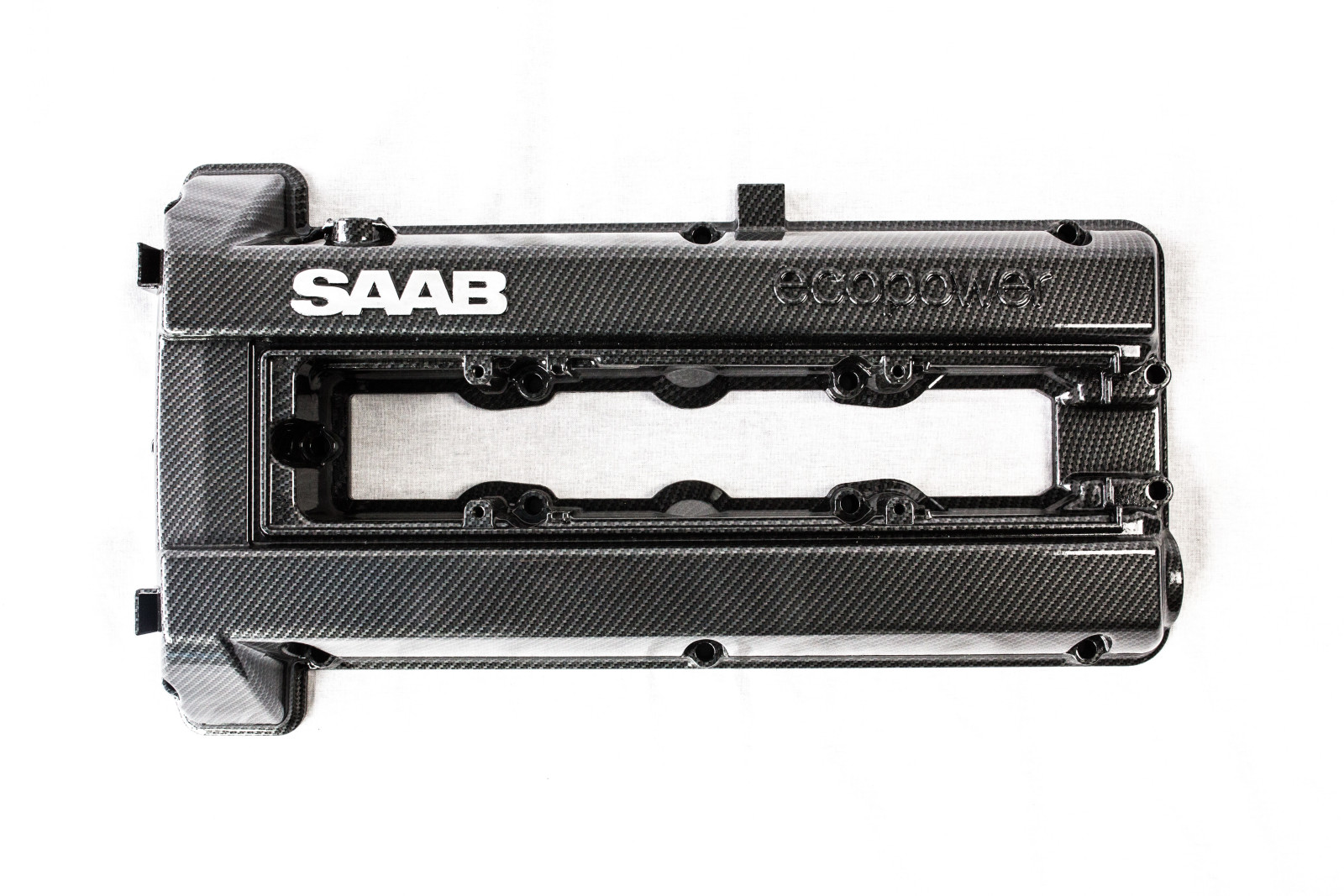 Rocker cover for saab 9.3, 9.5 Carbon type finish