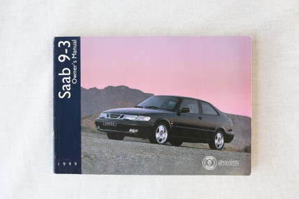 Saab 9.3 Owner's Manual 1999 saab gifts: books, models...
