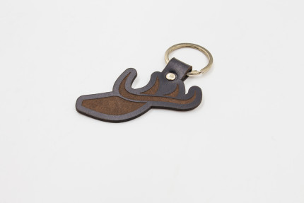 Leather saab Hirsch keyring Accessories