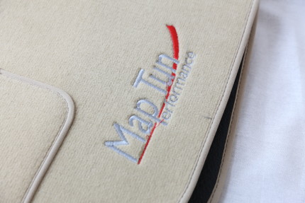 Complete set of beige MapTun textile mats for saab 9.3 1998-2003 (except Covertible) Others interior equipments