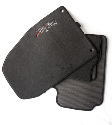 Complete set of grey MapTun textile mats for saab 9.3 2004-2012 CV Interior Mats set