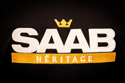 Short sleeved Saab Heritage polo in Midnight Blue Size L saab gifts: books, models...