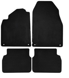Complete set of black textile mats for saab 9.3 2003-2007 (except Convertible) Accessories