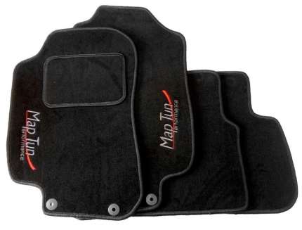 Complete set of black MapTun textile mats for saab 9.3 2003-2007 (except CV) Interior Mats set