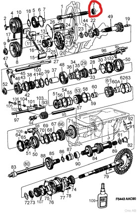 manual gearbox clutch shaft oil seal saab 90-99-900 Oil drain plugs & washers