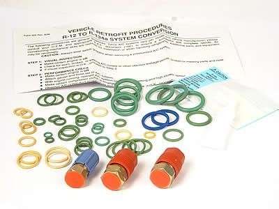 Conversion kit R12-R134 for SAAB A/C and Heating parts