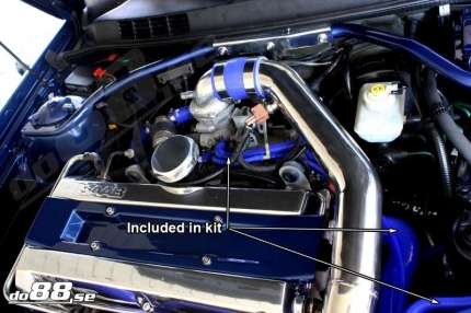 Kit blue coolant hoses silicone and Saab 900 and 9.3 Water coolant system