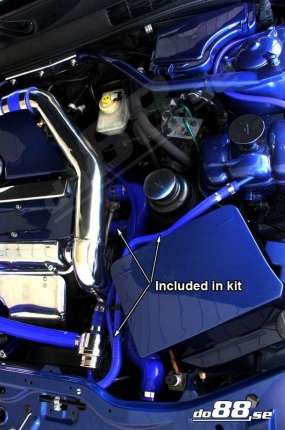 Kit blue coolant hoses silicone and Saab 900 and 9.3 Engine