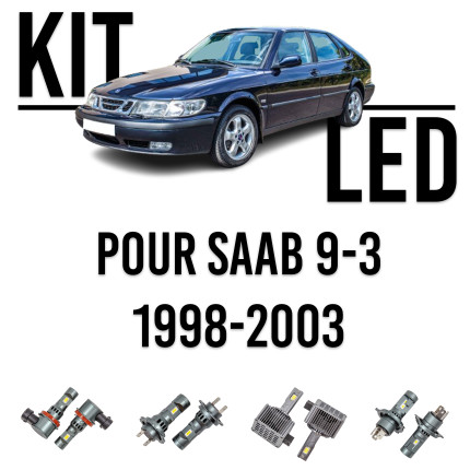LED kit for headlights Saab 9-3 from 1998-2003 and saab 900 NG 1994-1998 Accessories