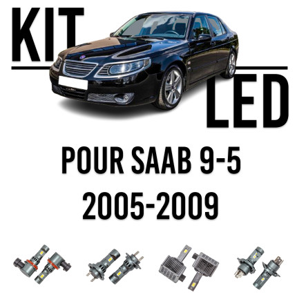 LED bulbs kit for headlights for Saab 9-5 from 2005-2009 (XENON) Accessories
