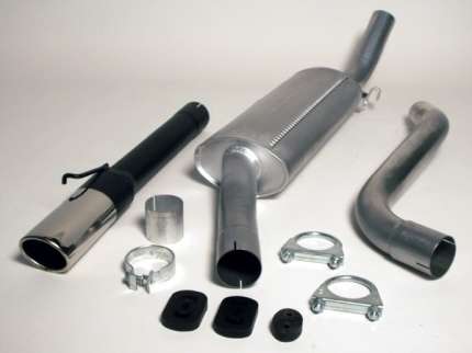 Exhaust system (cat back) saab 900 turbo 16 valves  with cat converter Exhaust Front pipes and silencers