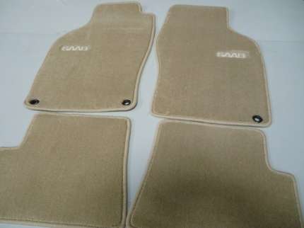 Complete set of textile interior mats saab 9.3 Convertible  (beige) Interior Mats set