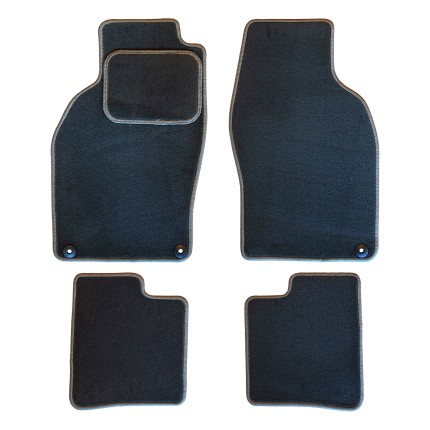 Complete set of textile interior mats saab 9.3 convertible (black) New PRODUCTS