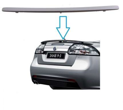 Rear spoiler for saab 9.3 convertible 2008-2012 rear spoiler