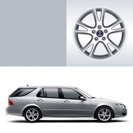 Genuine set of 4 saab wheels in 17