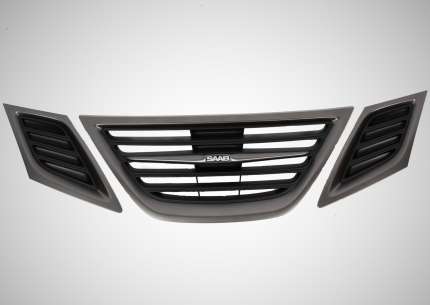 Matt grey Front Grille set for saab 9.3 2008-2012 New PRODUCTS