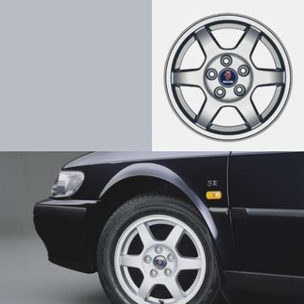 Complete set of 4 genuine saab wheels in 15