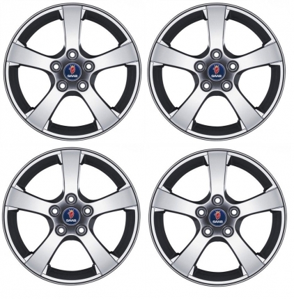 Genuine set of 4 saab wheels in 16