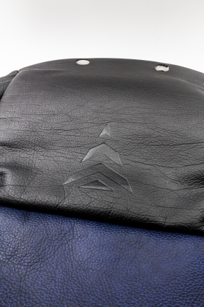 Front leather seat covers in black/navy for Saab 93 Viggen 1999-2002 Others interior equipments