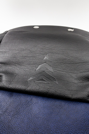 Front leather seat covers in black/navy for Saab 93 Viggen 1999-2002 New PRODUCTS