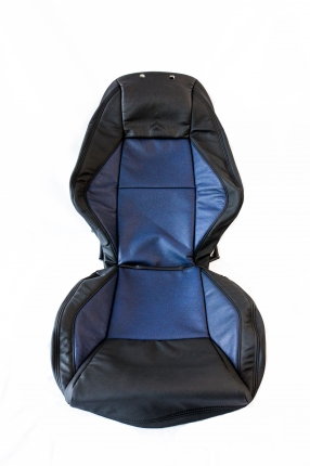 Front leather seat covers in black/navy for Saab 93 Viggen 1999-2002 Others interior equipments