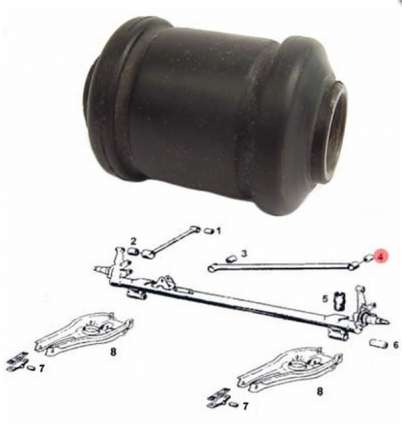 Left bushing support for rear cross bar, saab 900 classic Bushings