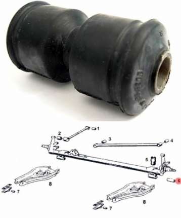 Bushing suspension axle body for saab 90,99 and 900 Bushings